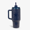 NFL 32 Oz Leopard Flip ‘n’ Sip Travel Mug A7 - Cowboys - Product View