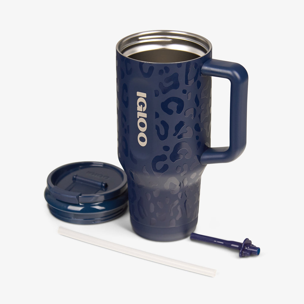 NFL 32 Oz Leopard Flip ‘n’ Sip Travel Mug A7 - Cowboys - Product View