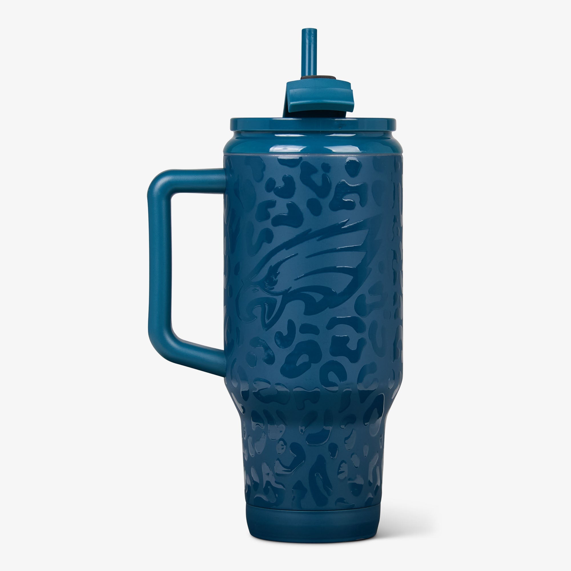 NFL 32 Oz Leopard Flip ‘n’ Sip Travel Mug A7 - Eagles - Product View