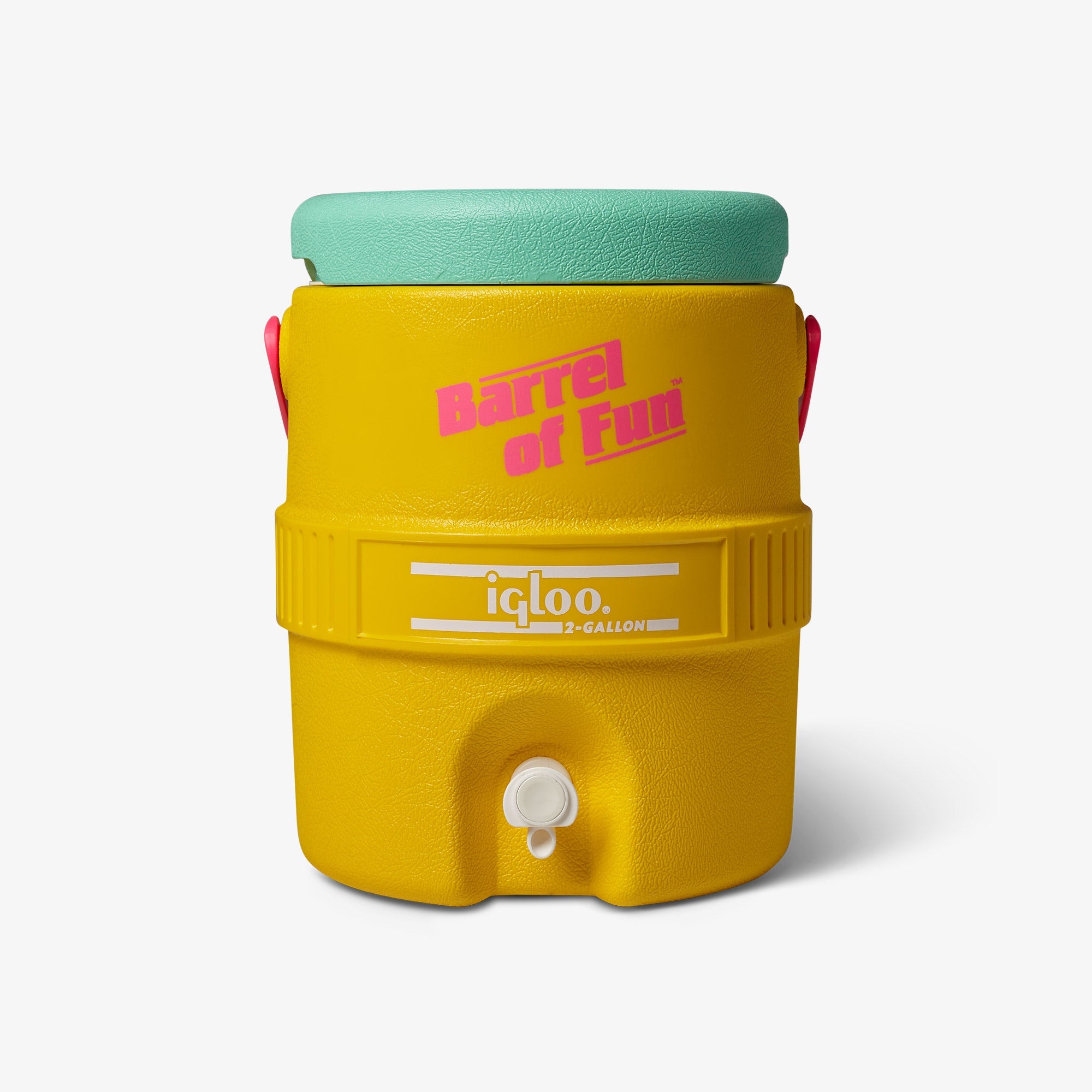 Retro Barrel of Fun 2 Gallon Jug Y7 - Yellow - Product View