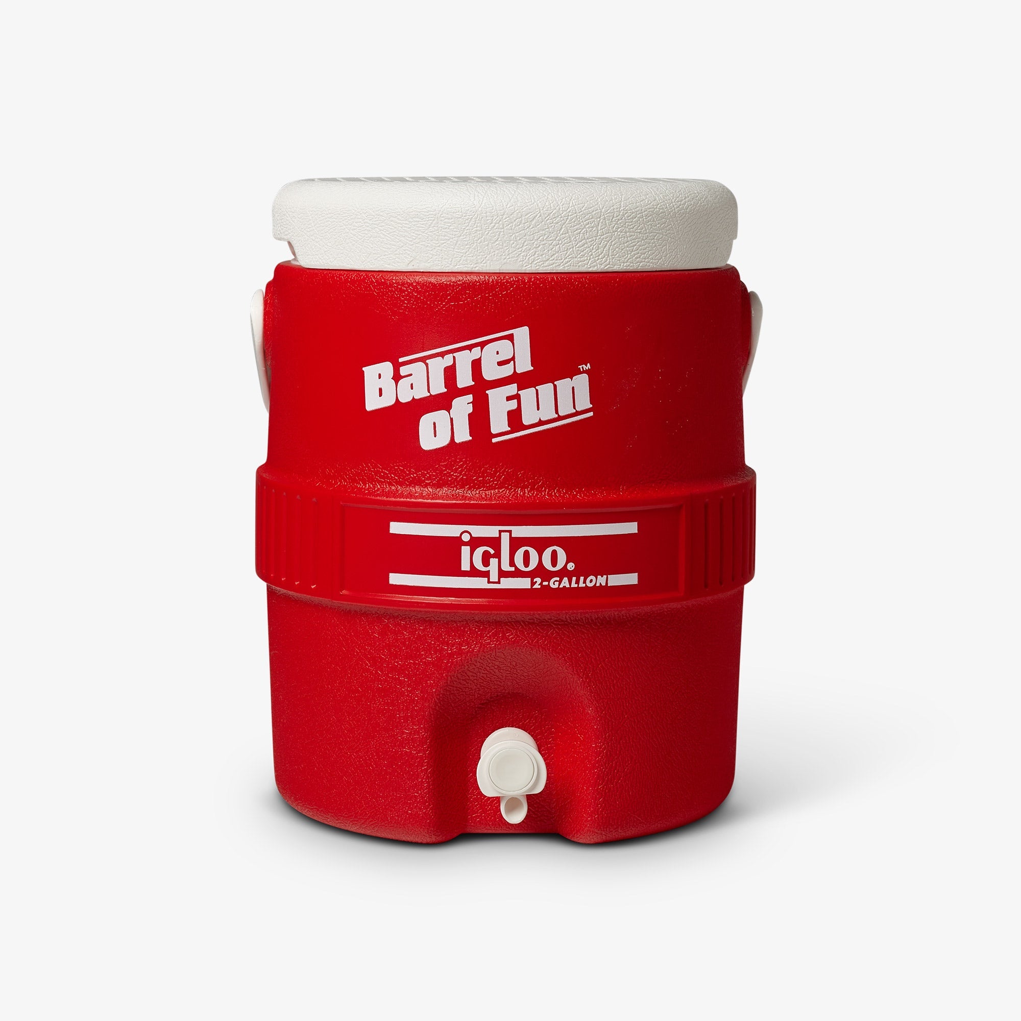Retro Barrel of Fun 2 Gallon Jug Y7 - Red - Product View