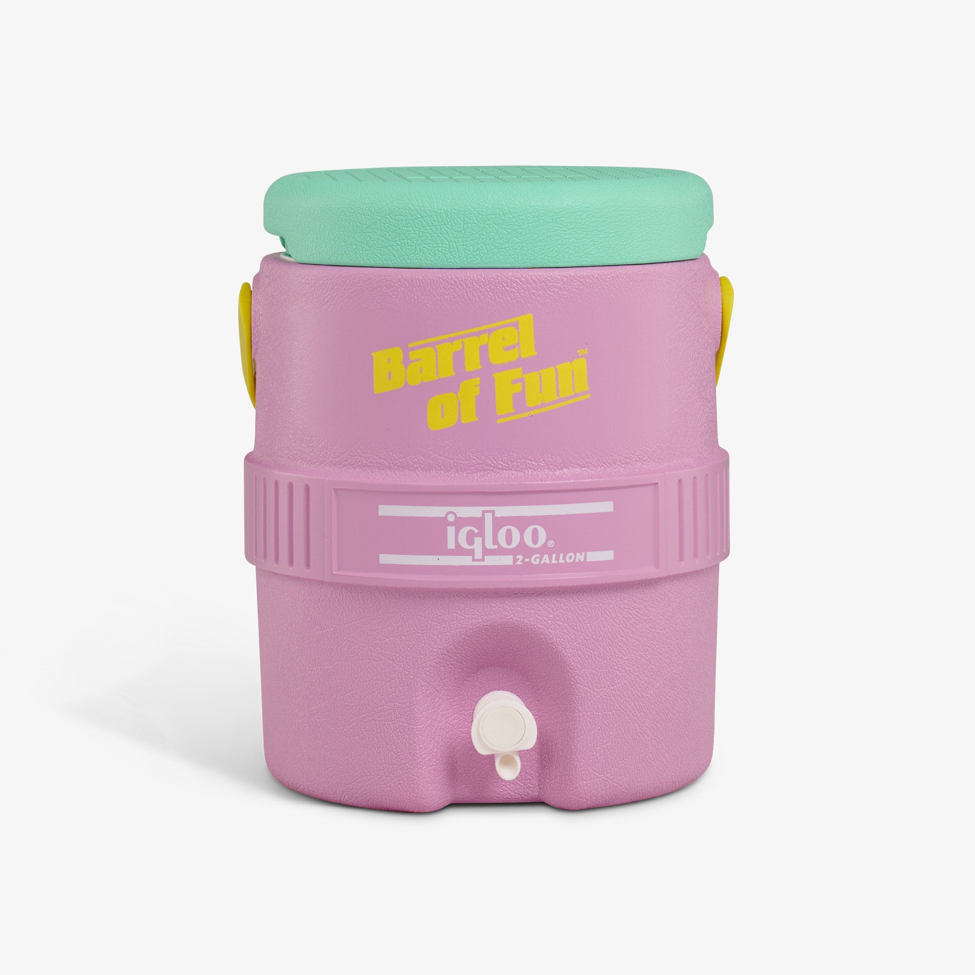 Retro Barrel of Fun 2 Gallon Jug Y7 - Tea Rose - Front View