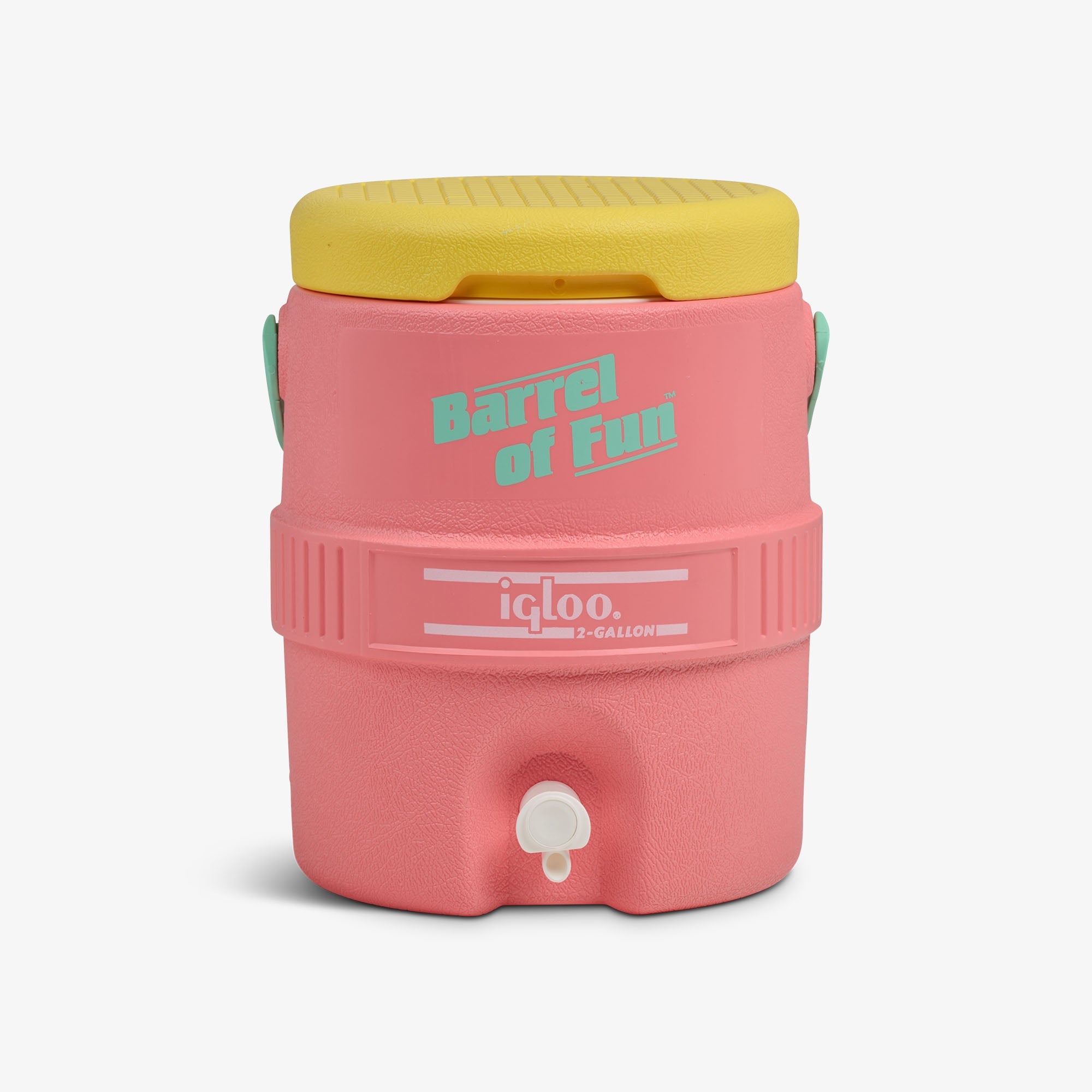 Retro Barrel of Fun 2 Gallon Jug Y7 - Flamingo - Front View