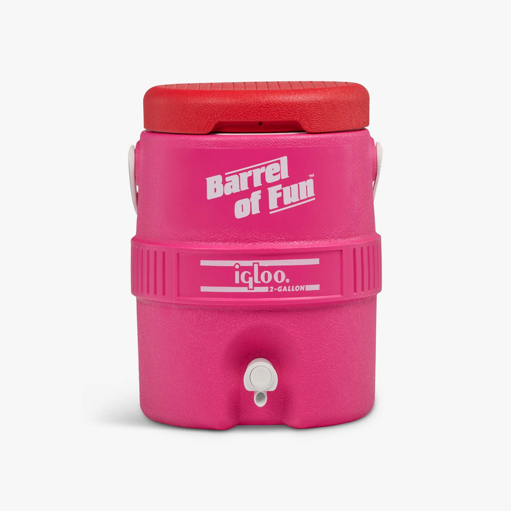 Retro Barrel of Fun 2 Gallon Jug Y7 - Tutti Frutti - Front View