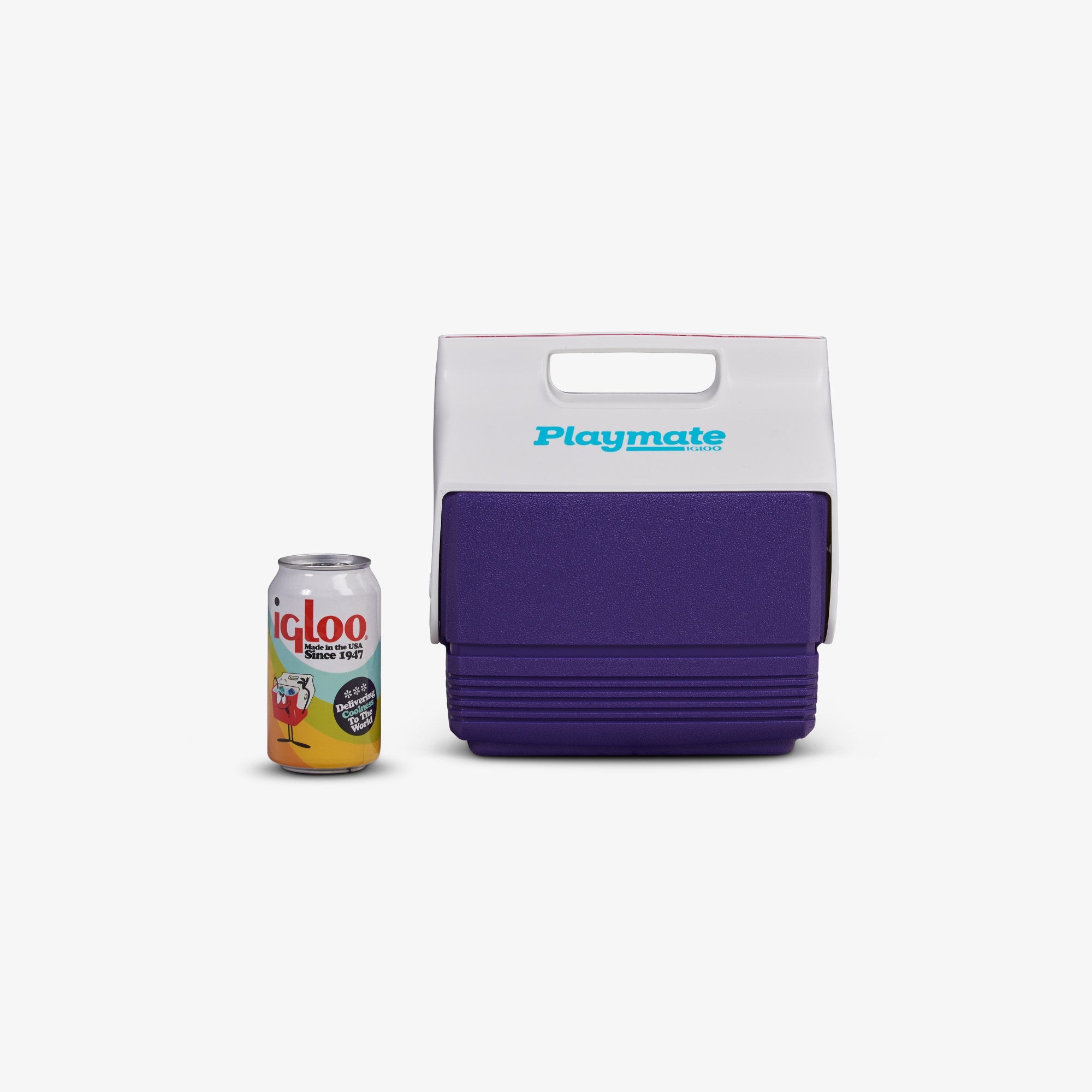 Retro Playmate Mini 4 Qt Cooler I3 - Purple - Product View