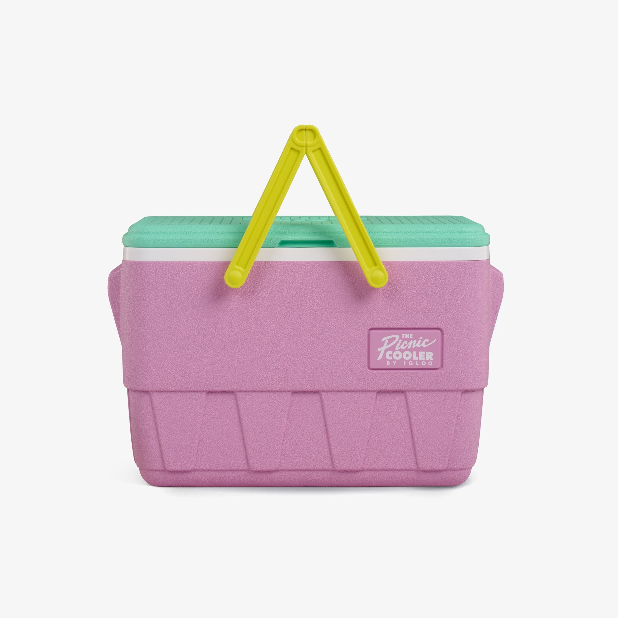 Retro Picnic Basket 25 Qt Cooler J5 - Tea Rose - Strap View