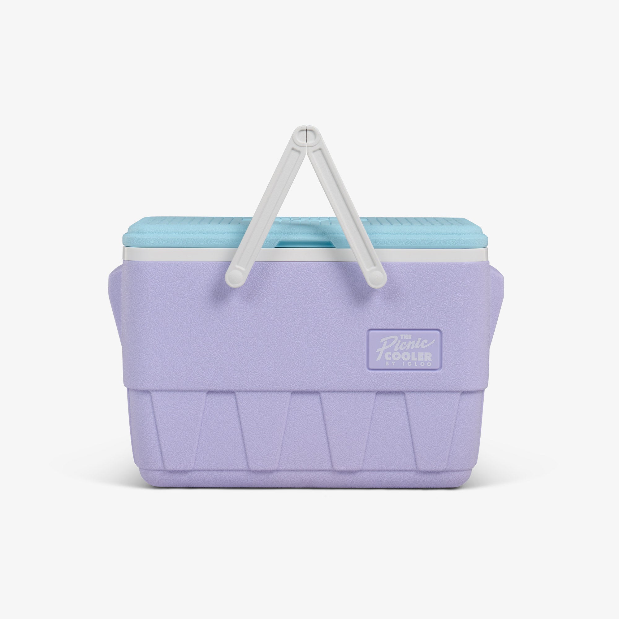 Retro Picnic Basket 25 Qt Cooler J5 - Lilac - Strap View