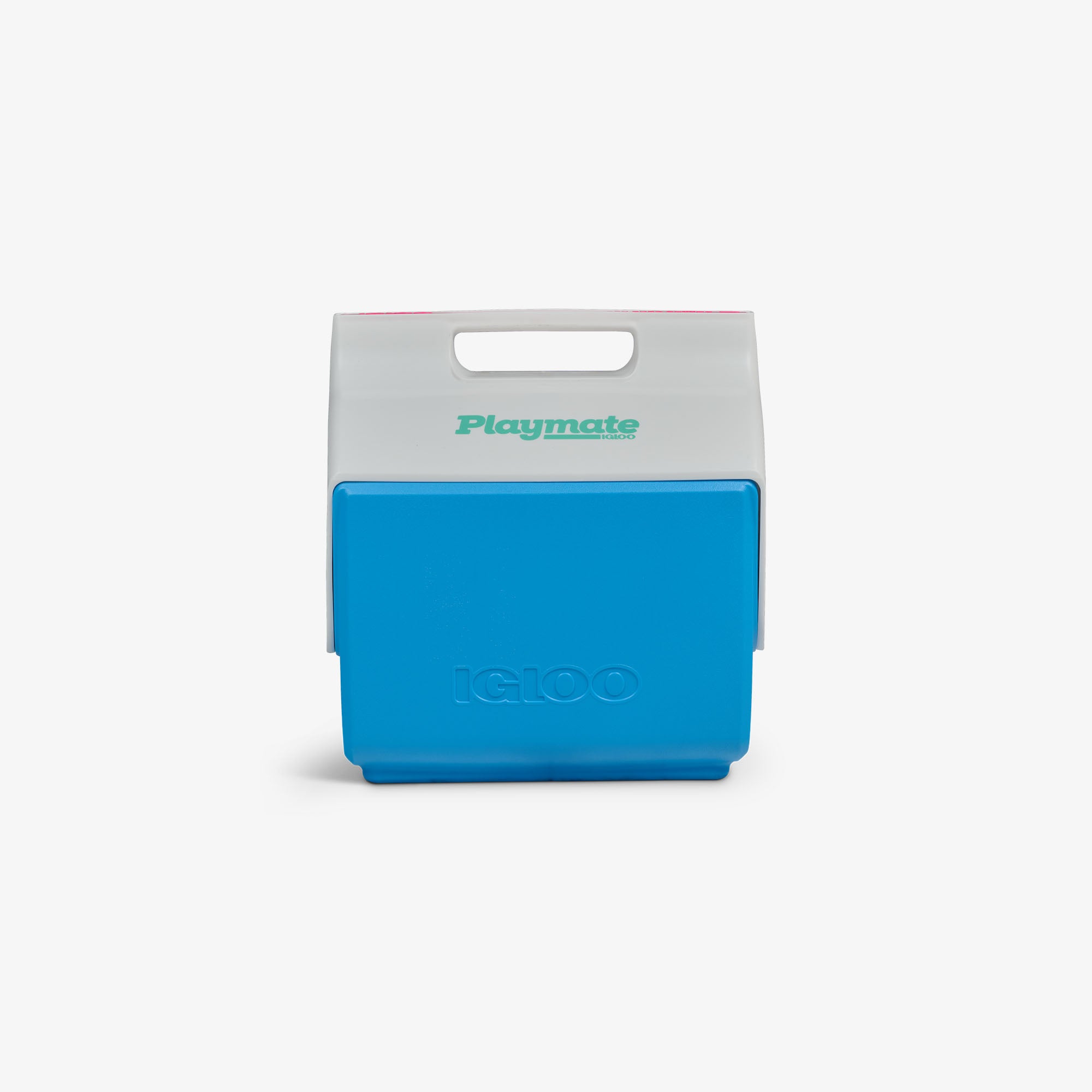 Retro Little Playmate 7 Qt Cooler O6 - Carolina Blue - Front View