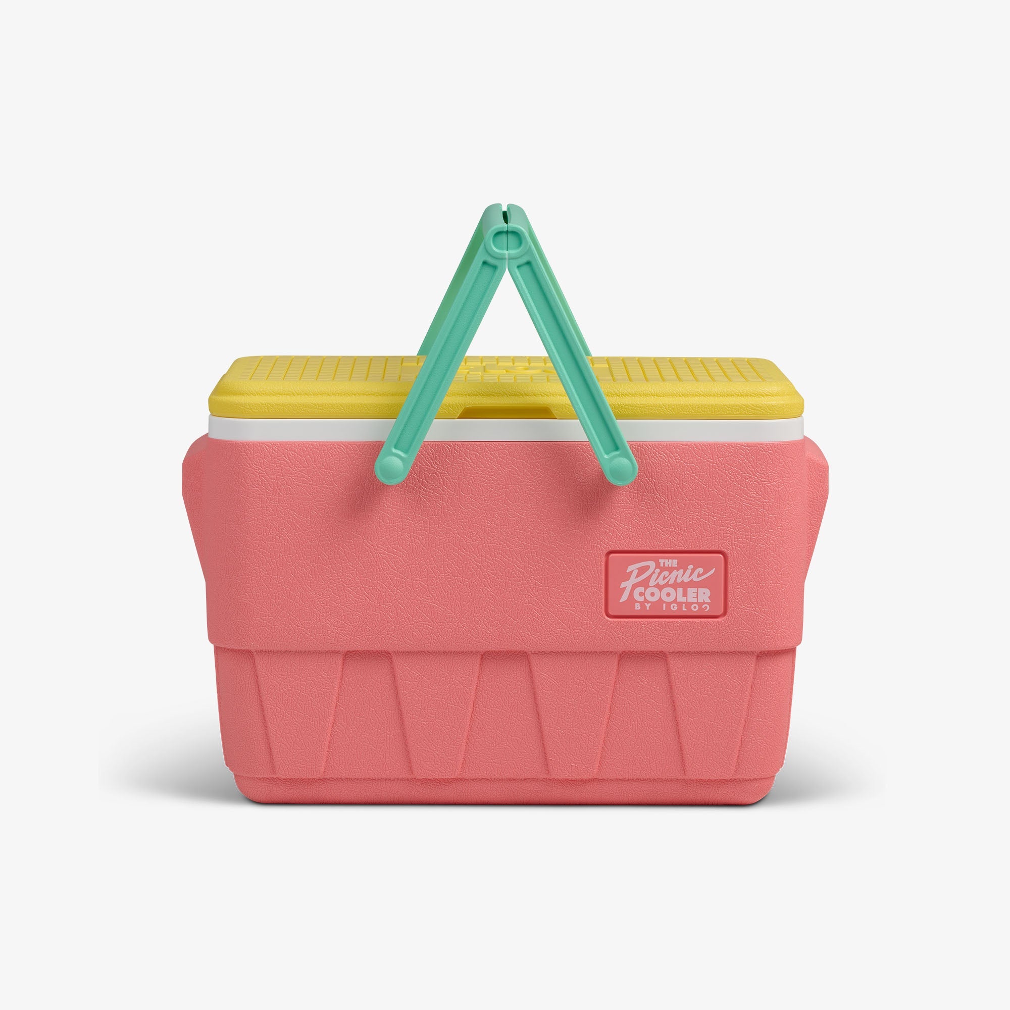 Retro Picnic Basket 25 Qt Cooler J5 - Flamingo - Strap View
