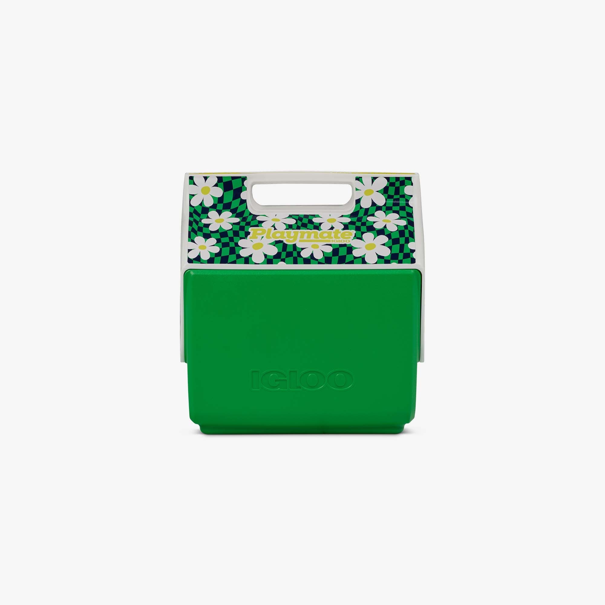 Retro Little Playmate 7 Qt Cooler O6 - Psychedelic Daisy - Front View