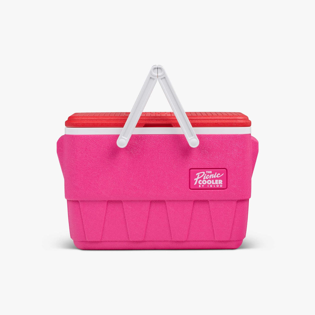 Retro Picnic Basket 25 Qt Cooler J5 - Tutti Frutti - Front View