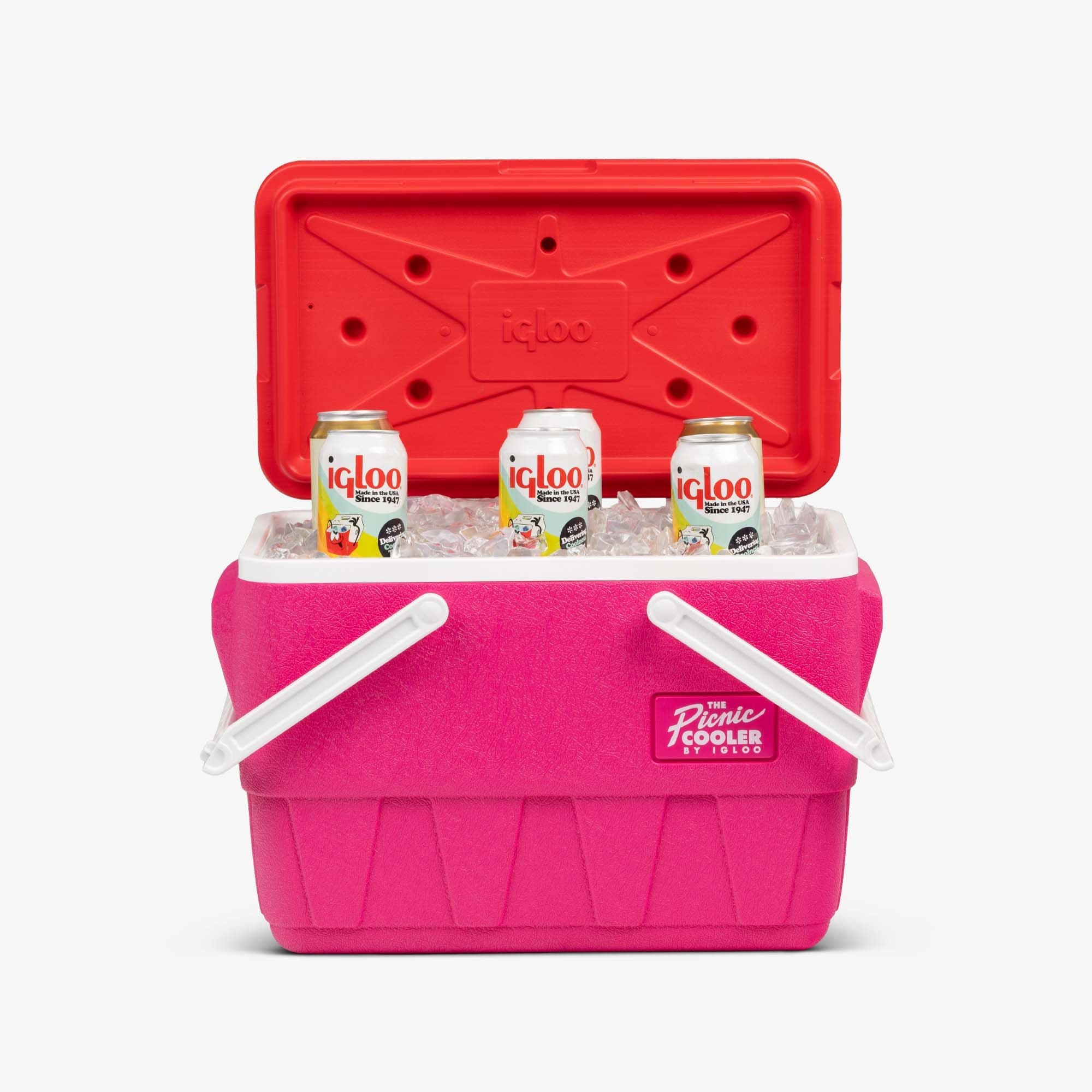 Retro Picnic Basket 25 Qt Cooler J5 - Tutti Frutti - Product View
