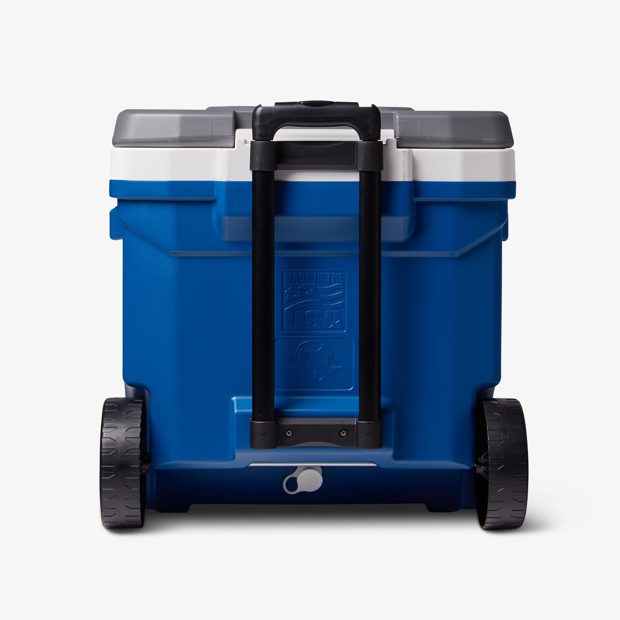 Latitude 60 Qt Roller Cooler O2 - Blue - Back View