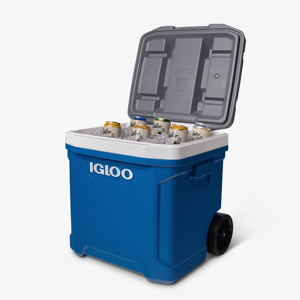 Latitude 60 Qt Roller Cooler O2 - Blue - Product View