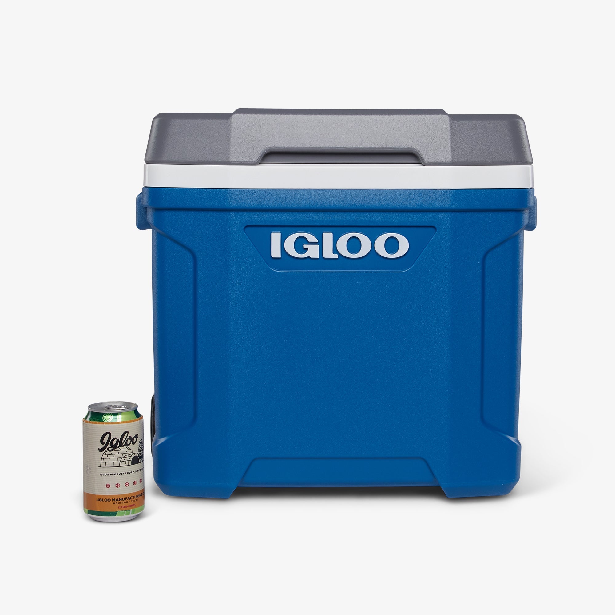 Latitude 30 Qt Roller Cooler A1 - Blue - Size View