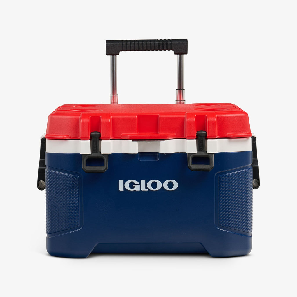 Trailmate® 52 Qt Roller Cooler A0 - Americana - Strap View