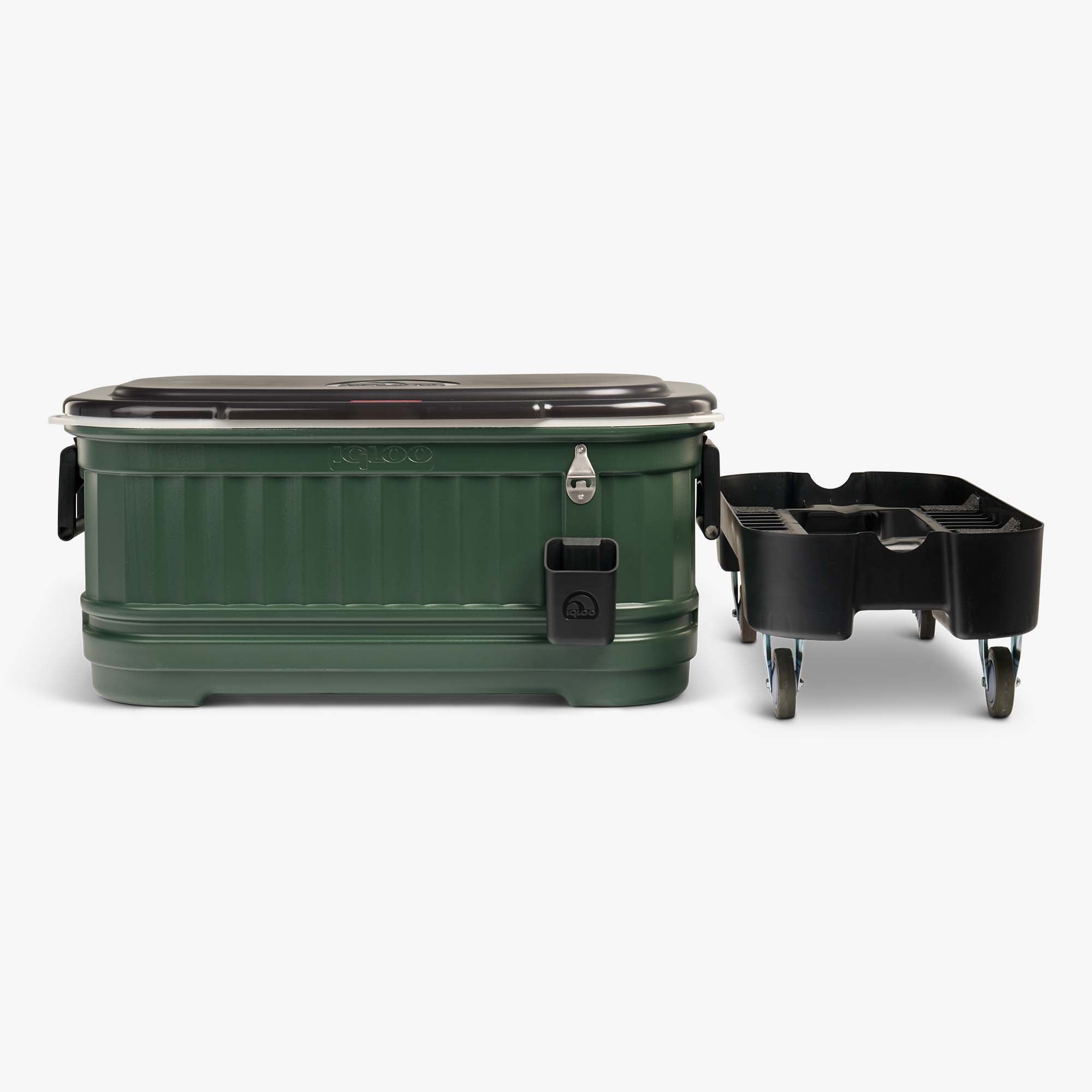 Party Bar 125 Qt Cooler S9 - Oil Green - Strap View