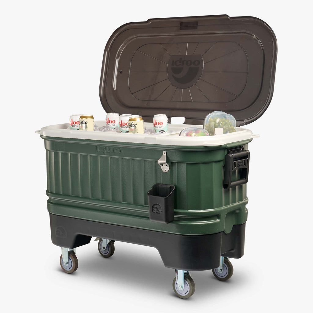 Party Bar 125 Qt Cooler S9 - Oil Green - Product View