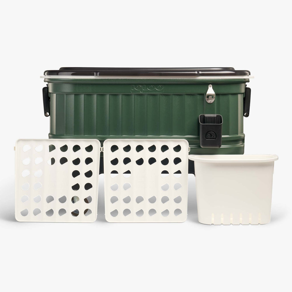 Party Bar 125 Qt Cooler S9 - Oil Green - Product View