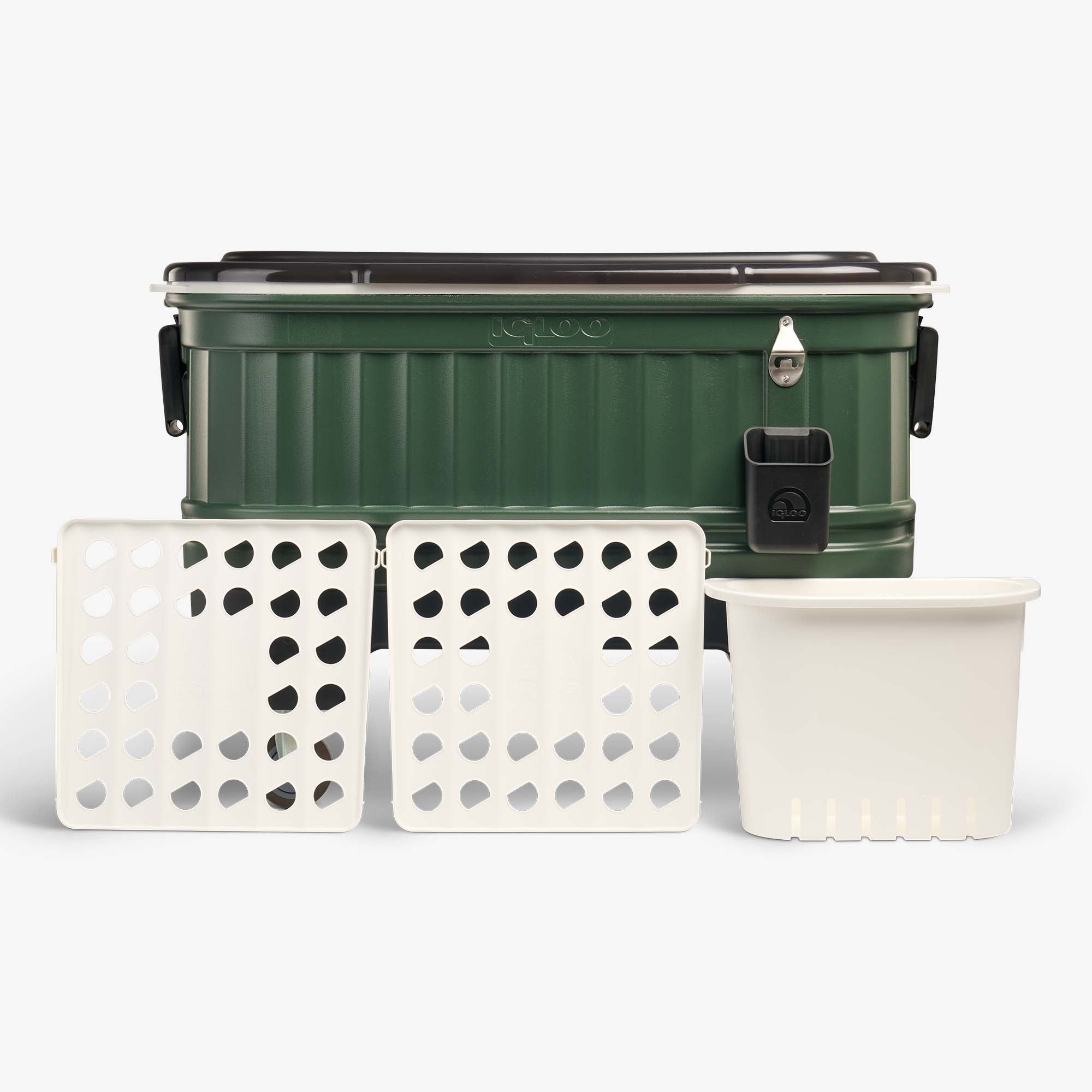Party Bar 125 Qt Cooler S9 - Oil Green - Product View