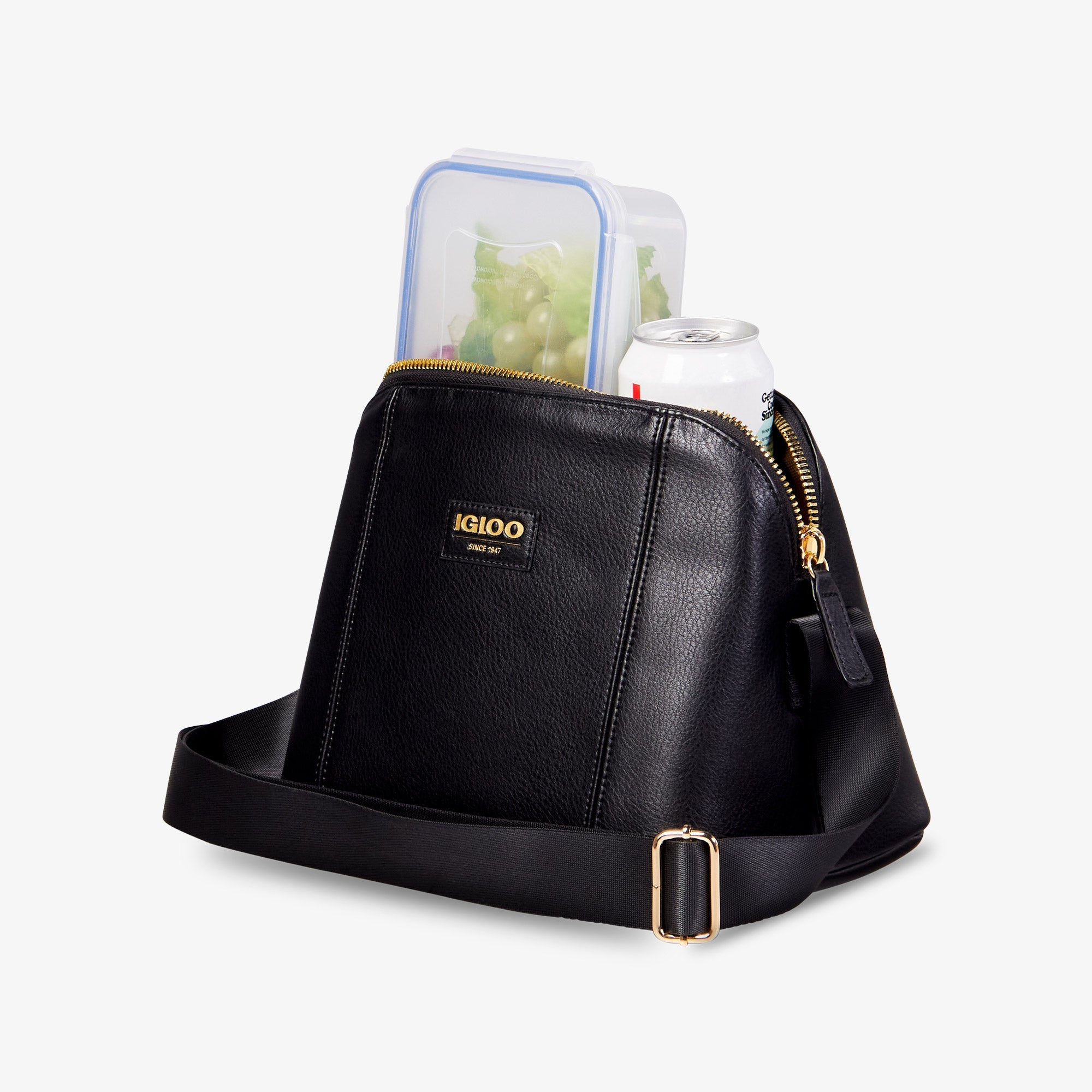 Igloo Luxe® Crossbody Cooler Bag D1 - Black - Product View