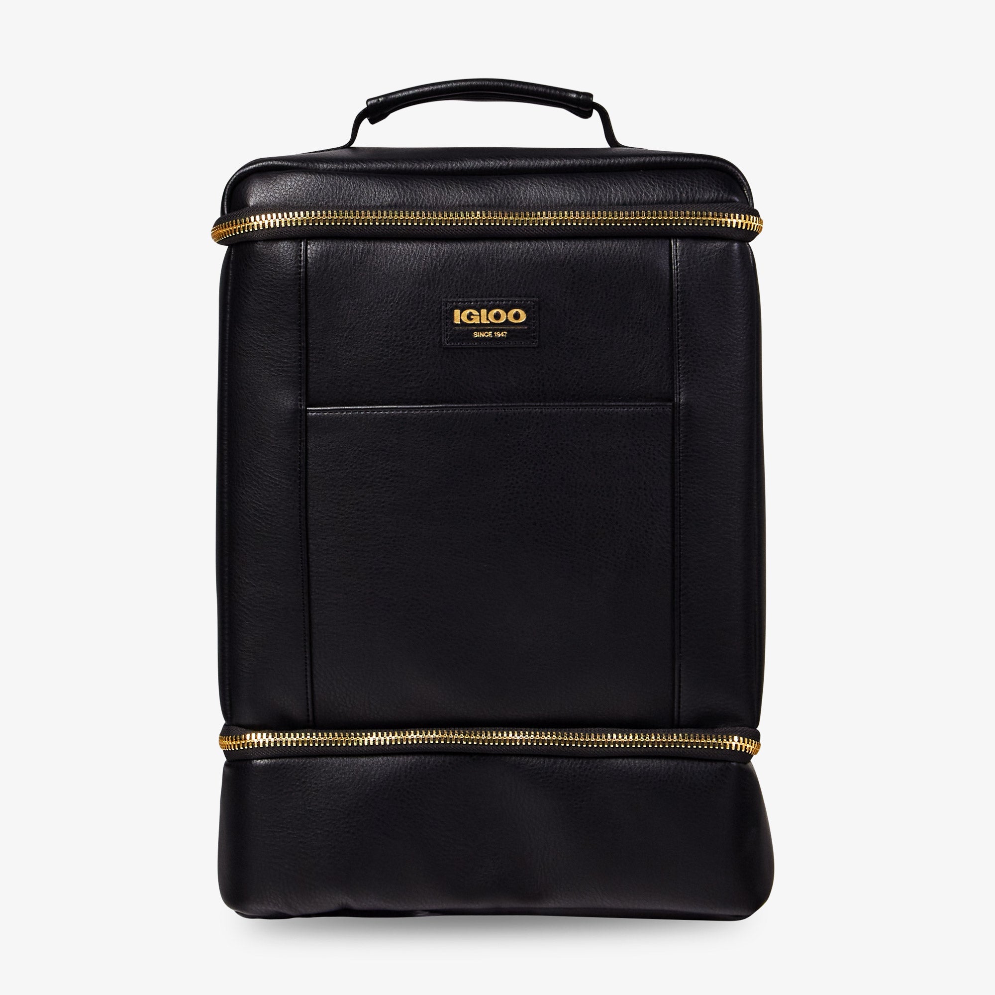 Igloo Luxe® Dual Compartment Backpack U9 - Black - Front View