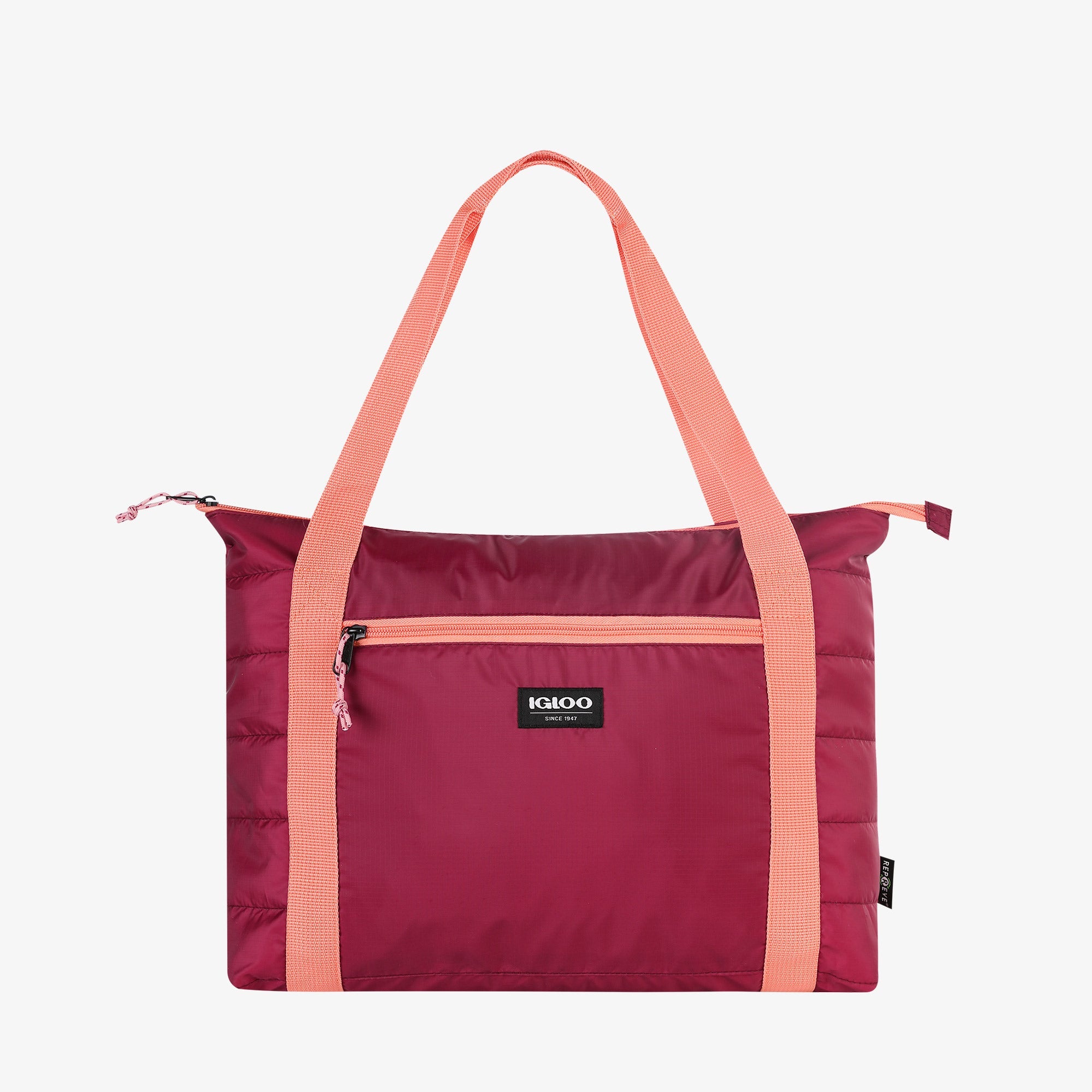 Packable Puffer 20-Can Cooler Bag V8 - Magenta - Product View