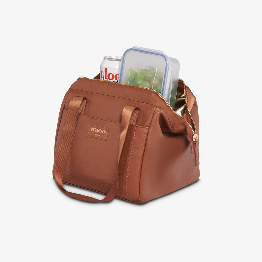 Igloo Luxe® Lunch Tote Cooler Bag Z4 - Cognac - Product View