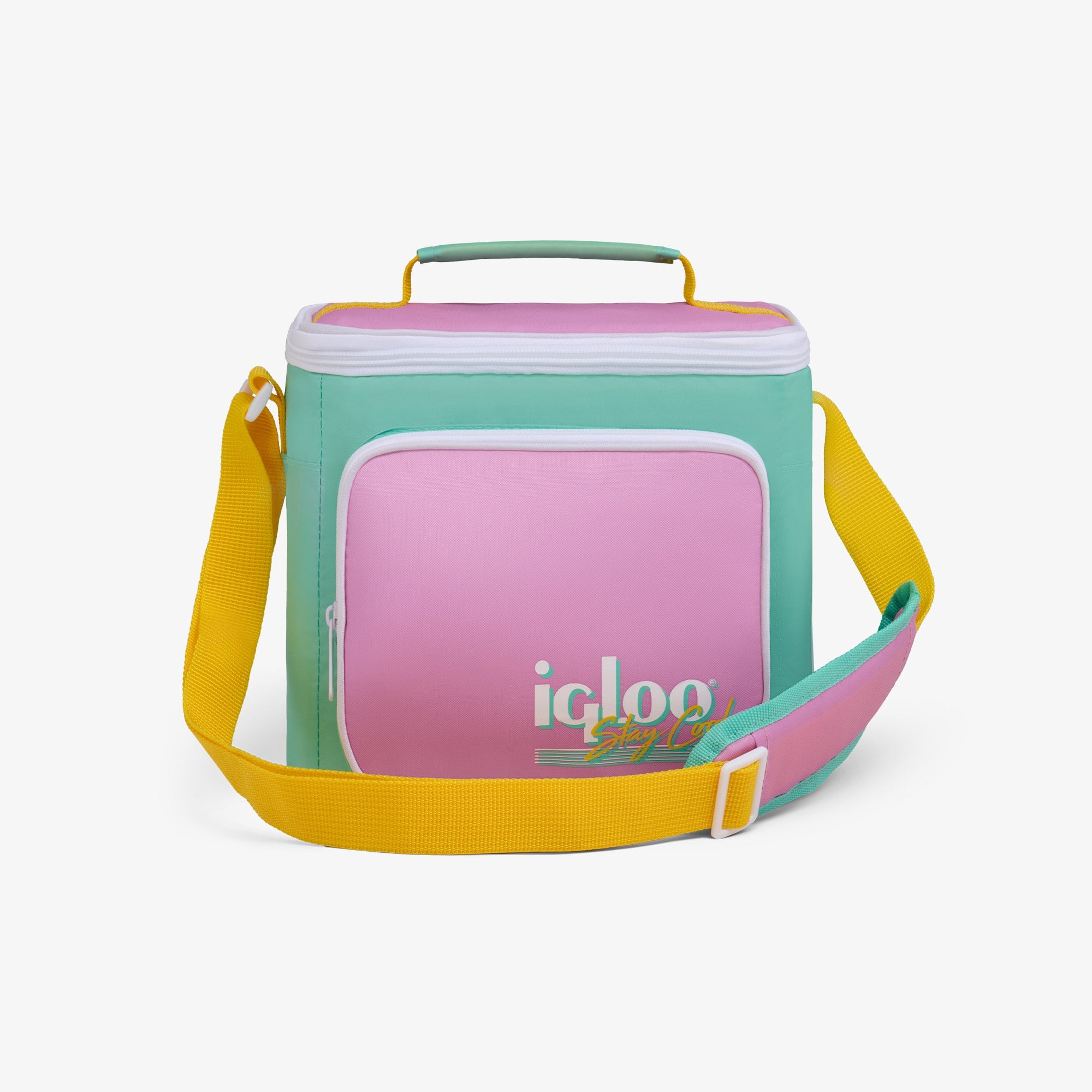 Retro Square Lunch Bag E9 - Tea Rose - Front View