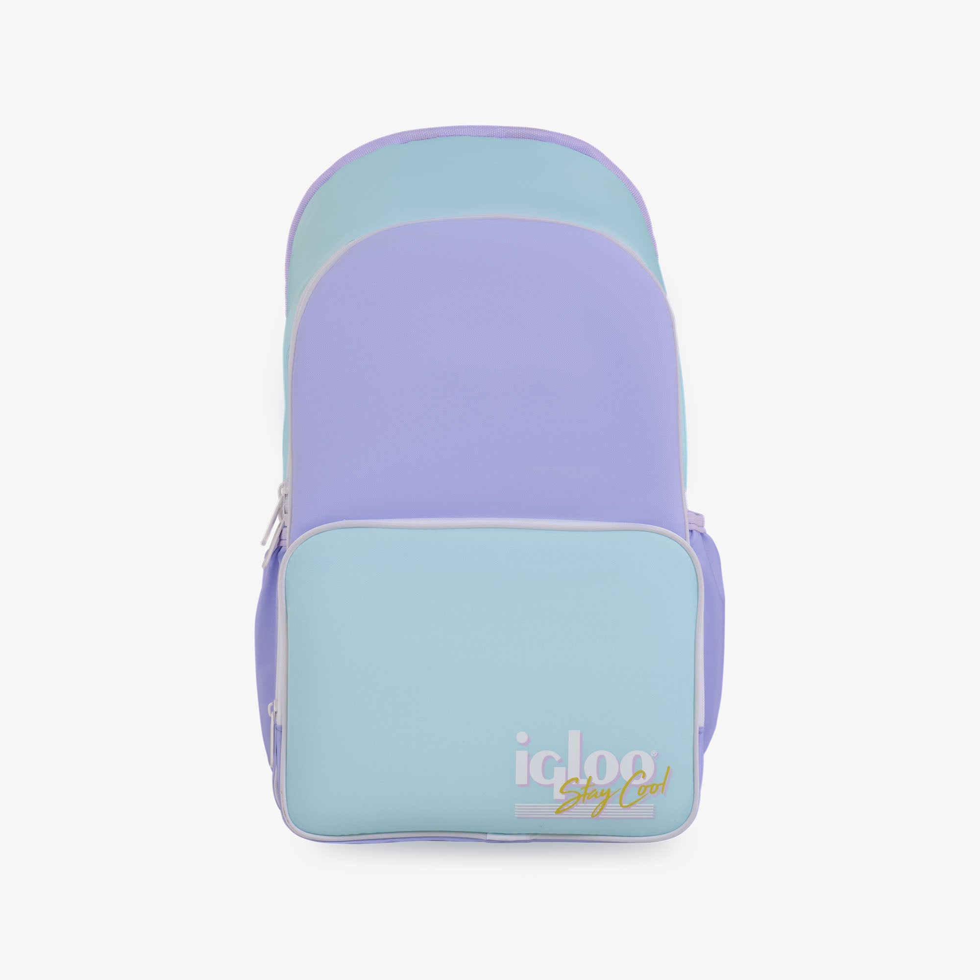 Retro Backpack Cooler X5 - Lilac - Front View