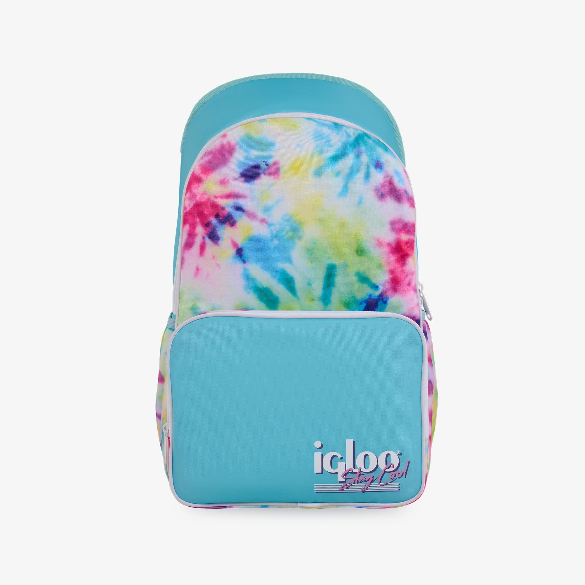Retro Backpack Cooler X5 - Tie-Dye - Front View