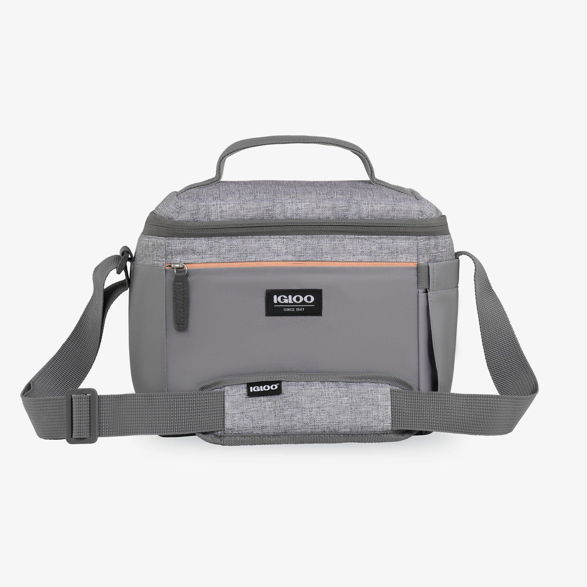 Everyday Lunch Rounded Cube Cooler Bag U5 - Gray - Front View