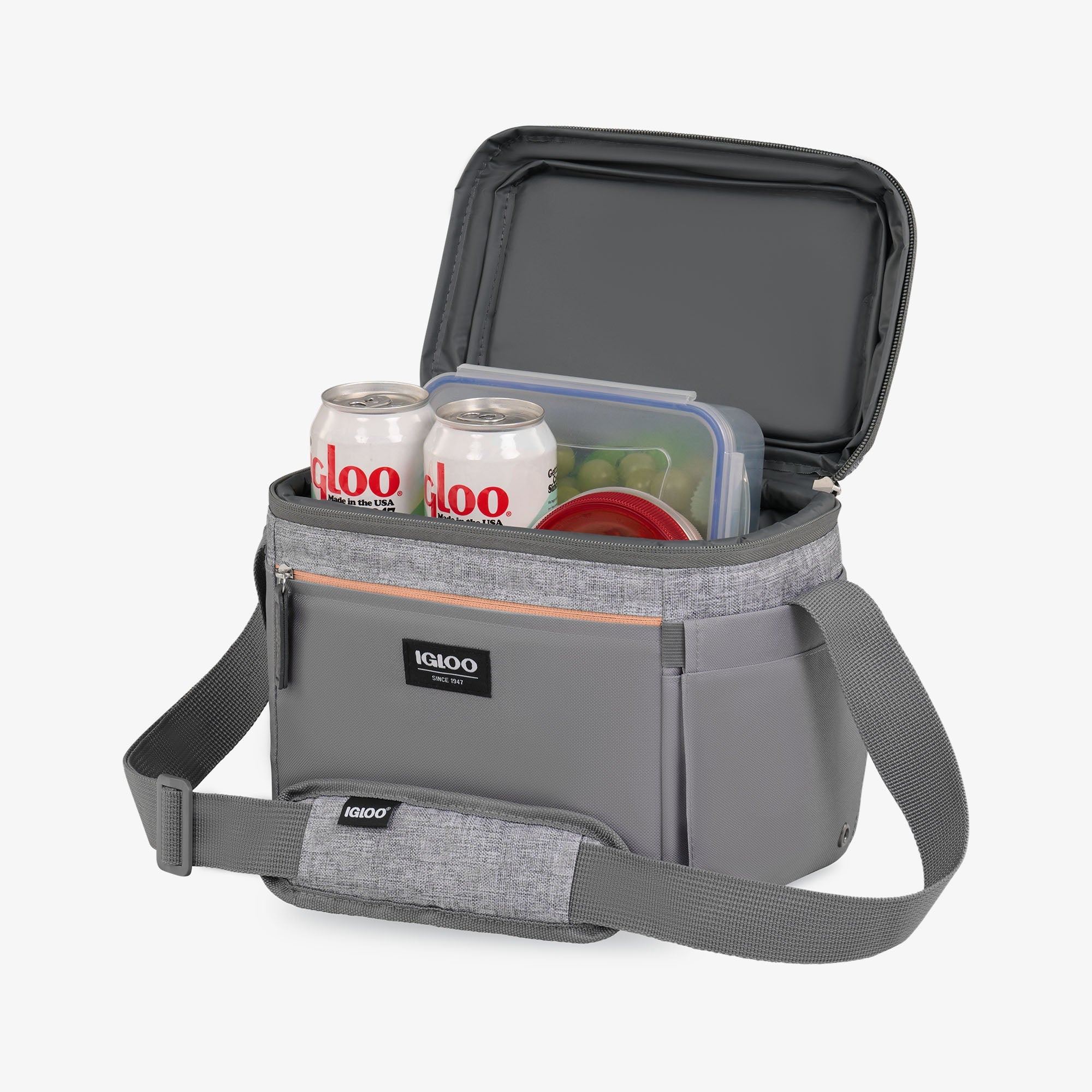 Everyday Lunch Rounded Cube Cooler Bag U5 - Gray - Product View