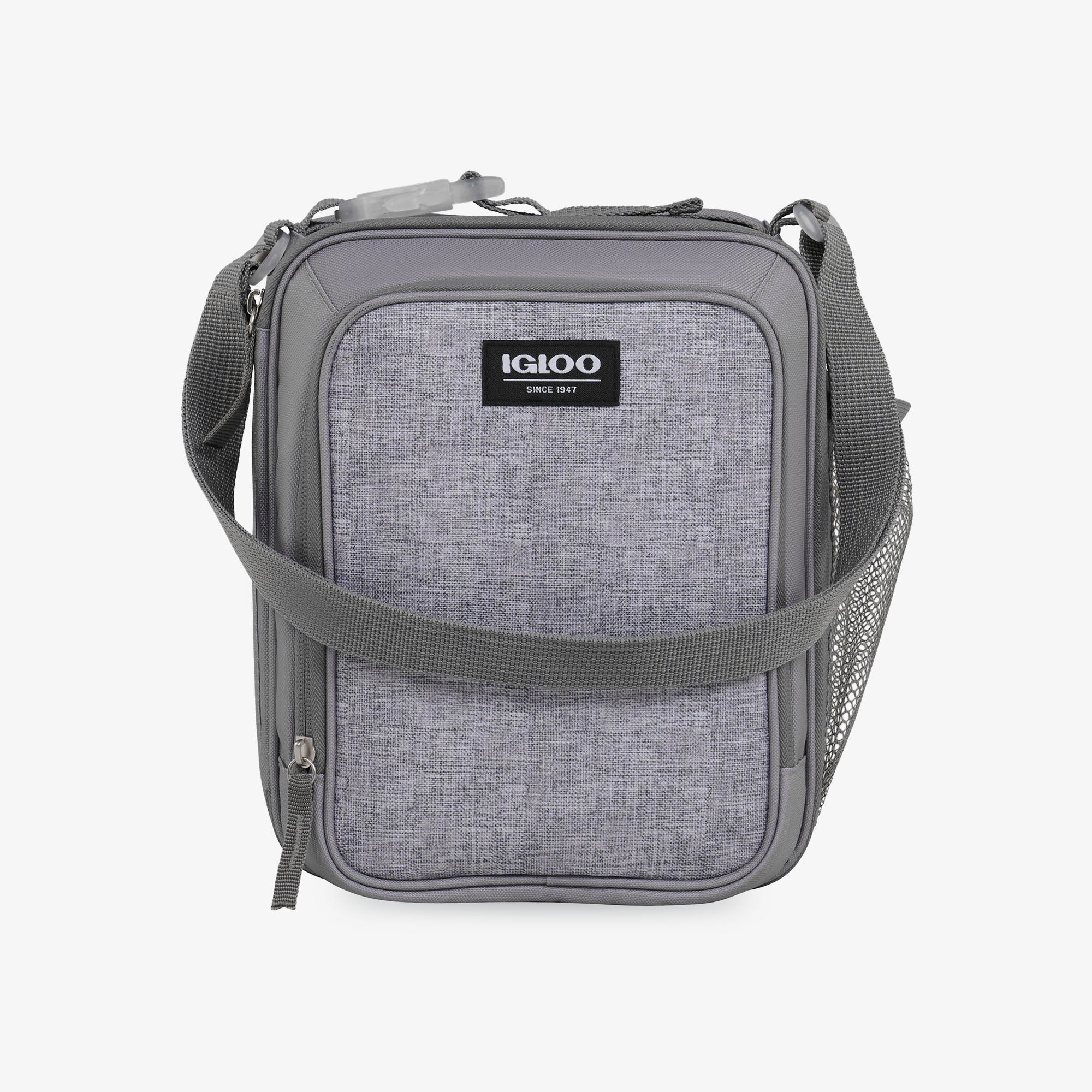 Kids Everyday Lunch Vertical Cooler Bag S6 - Gray - Front View