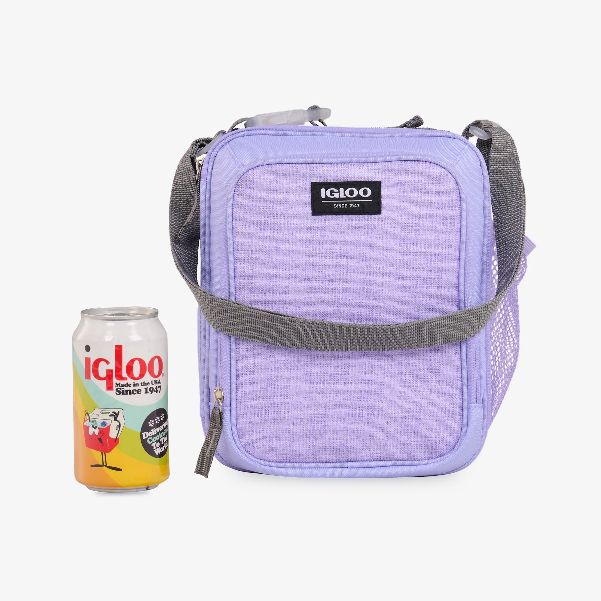 Kids Everyday Lunch Vertical Cooler Bag S6 - Lilac - Size View