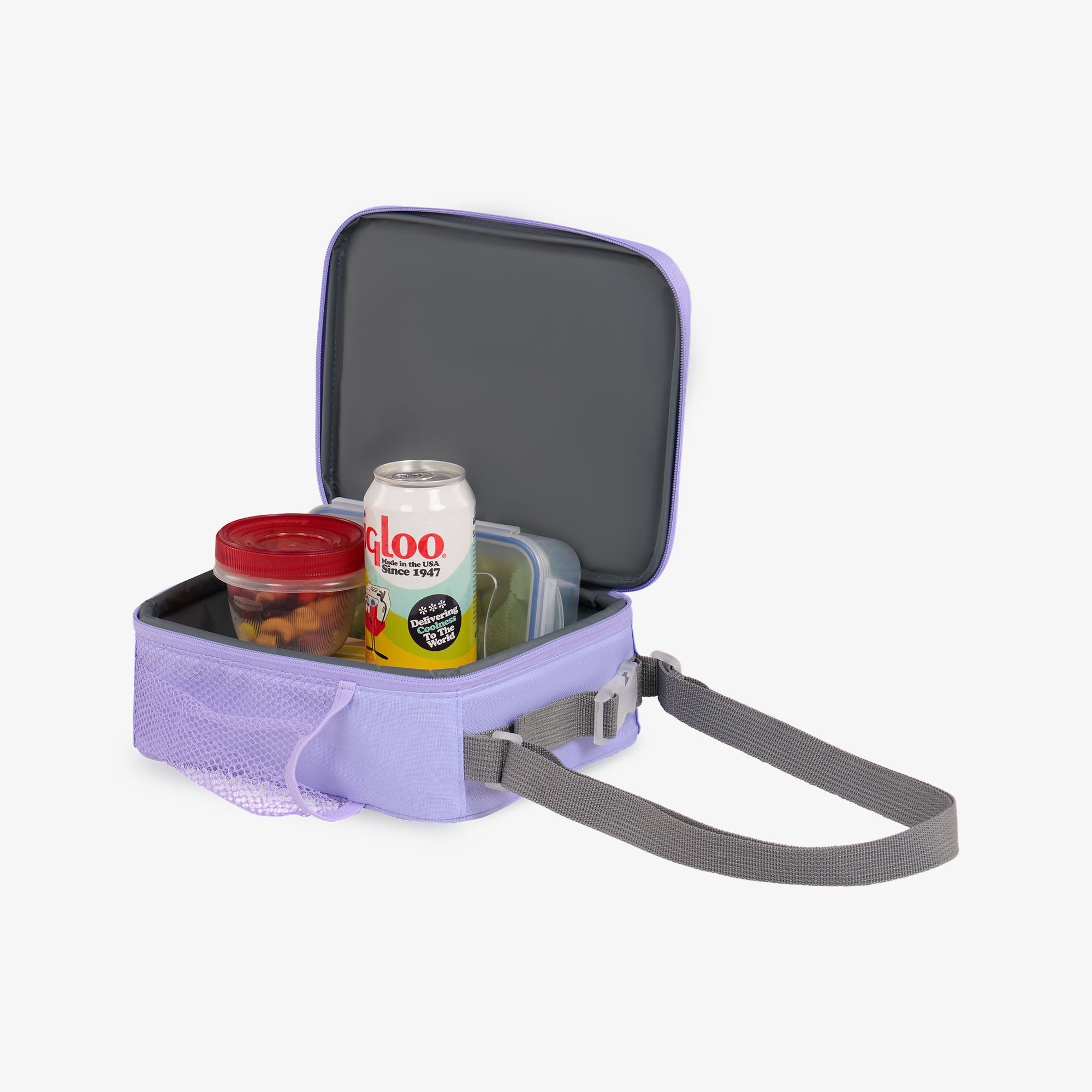 Kids Everyday Lunch Vertical Cooler Bag S6 - Lilac - Product View