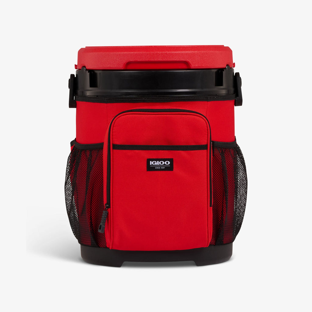 20 Qt Cooler Bucket J6 - Red Heat - Front View