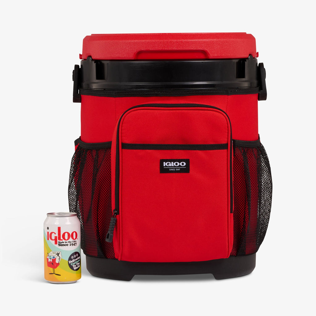 20 Qt Cooler Bucket J6 - Red Heat - Size View