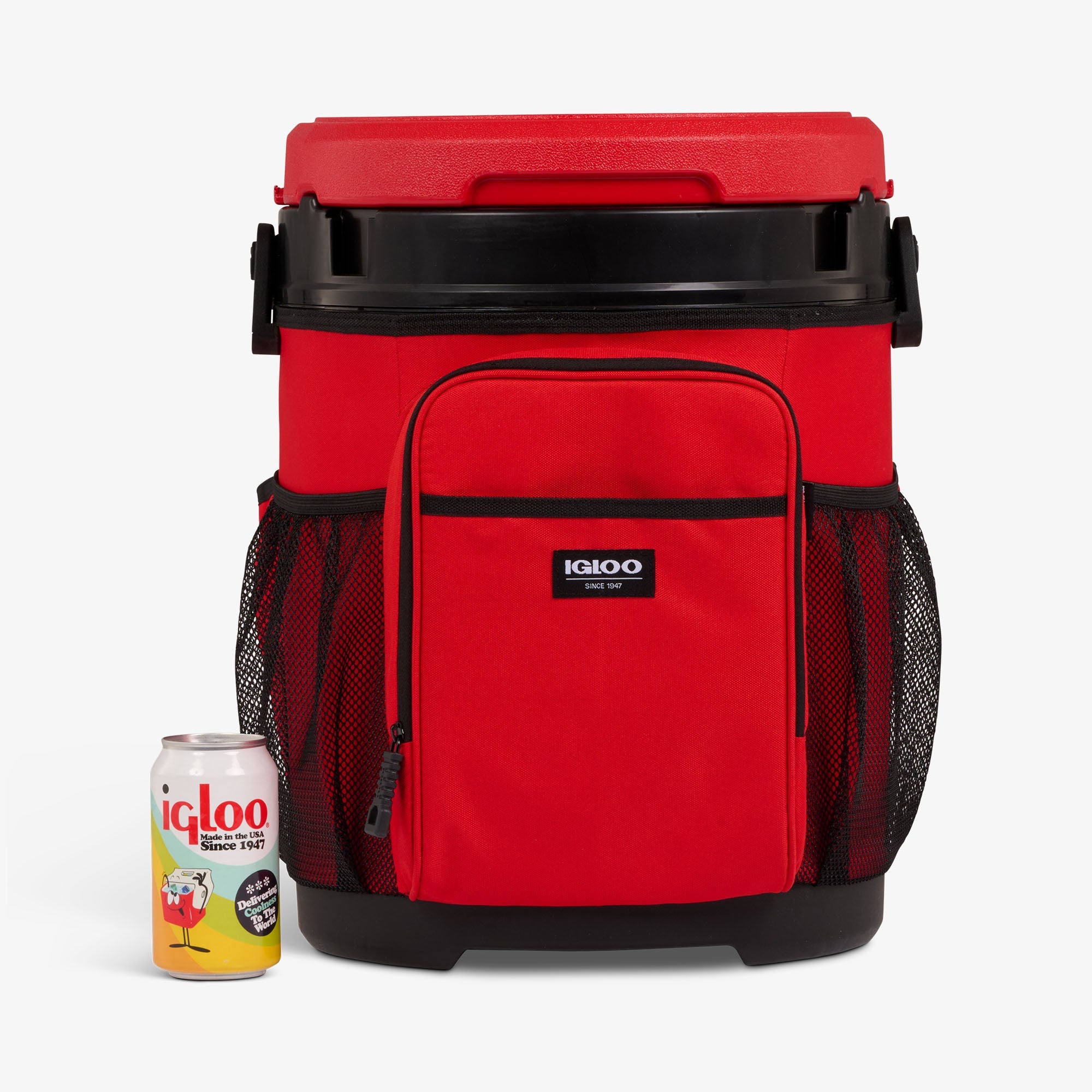 20 Qt Cooler Bucket J6 - Red Heat - Size View