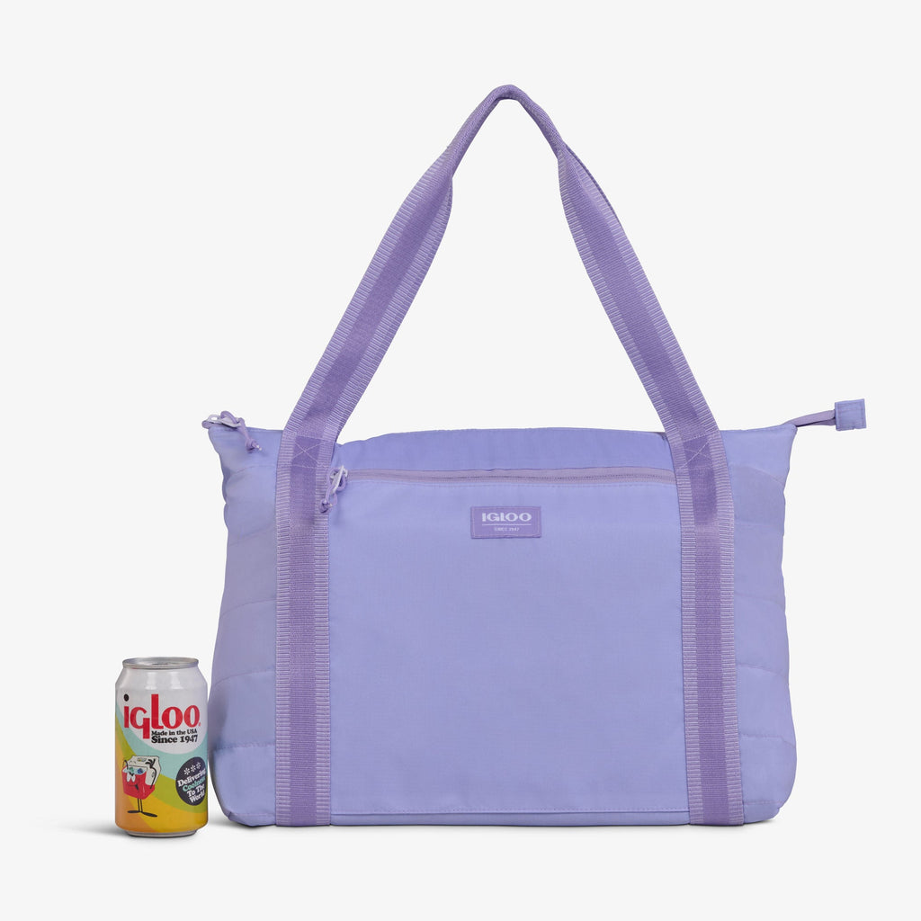 Packable Puffer 20-Can Cooler Bag V8 - Lilac - Product View