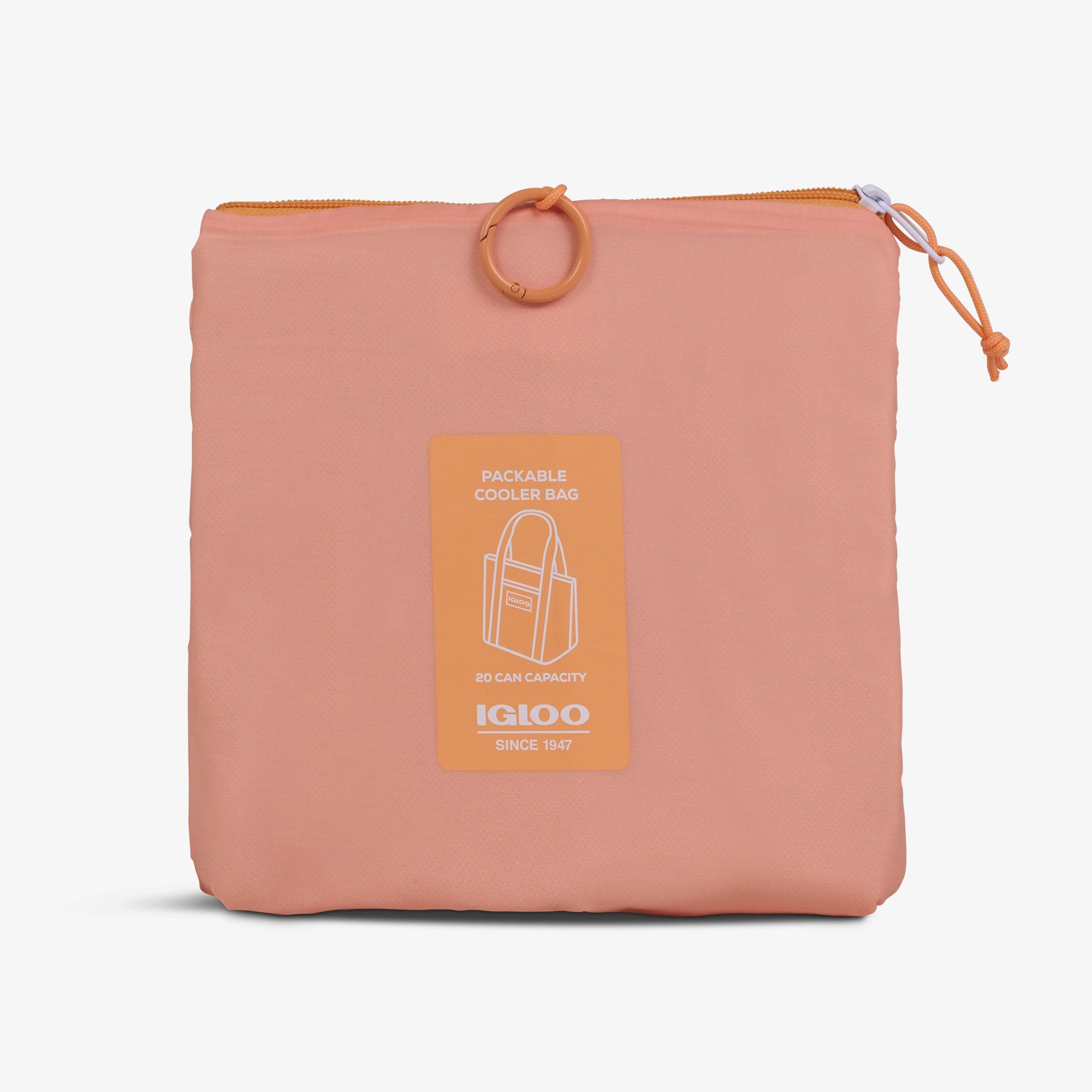 Packable Puffer 20-Can Cooler Bag V8 - Apricot - Product View
