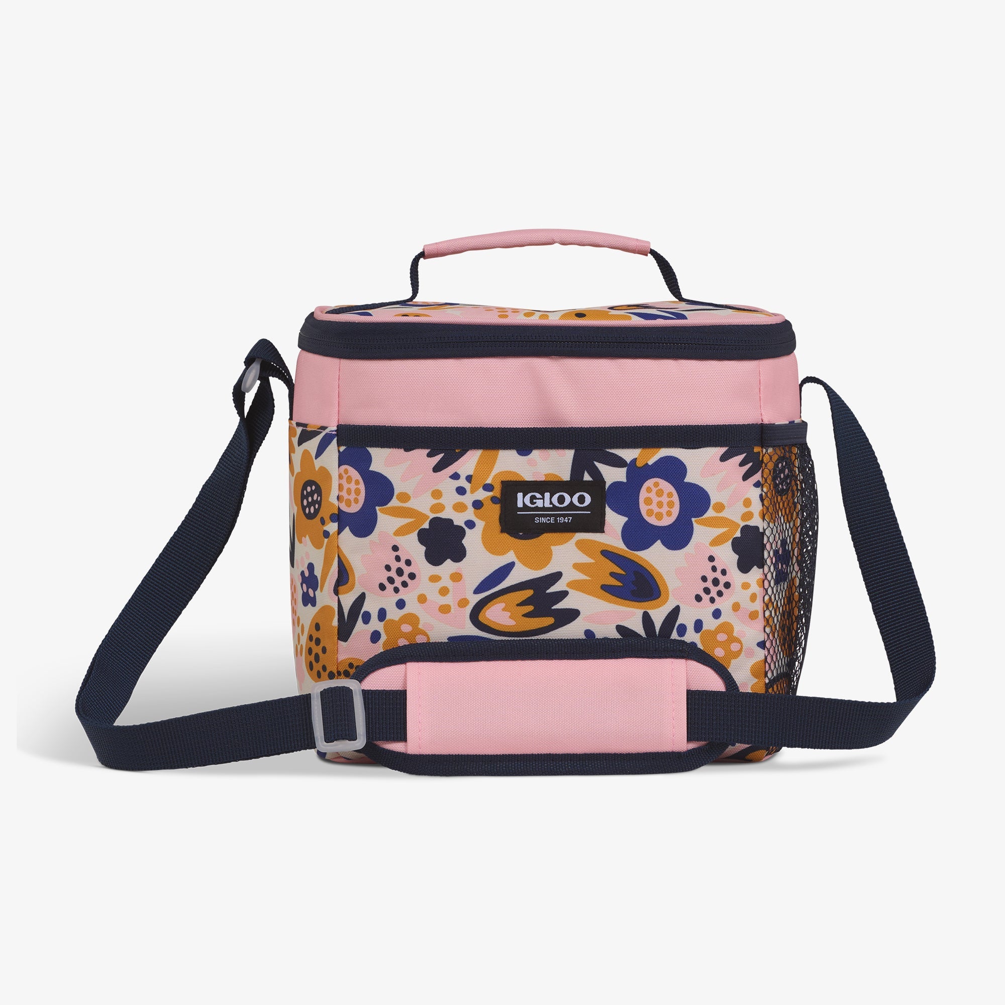 Kids Square Lunch Bag L0 - Floral - Front View