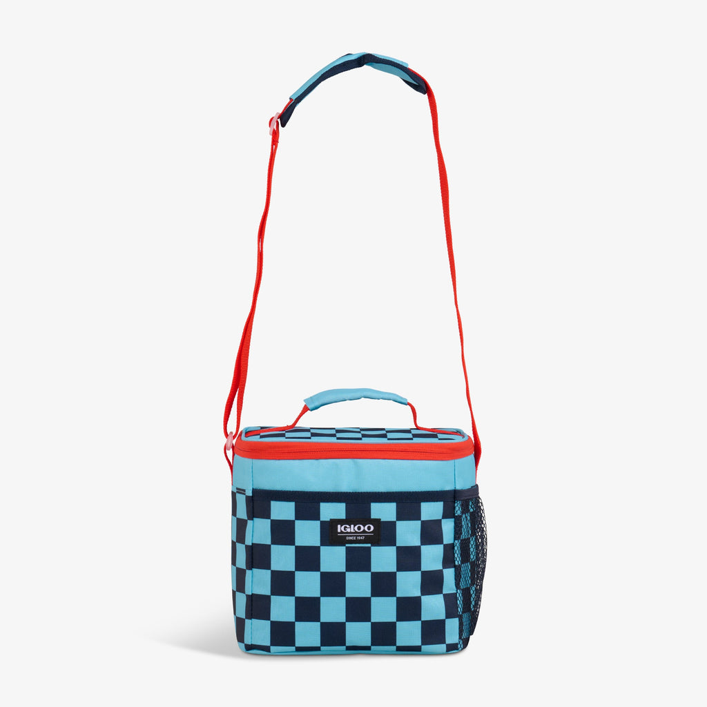 Kids Square Lunch Bag L0 - Checkers - Strap View