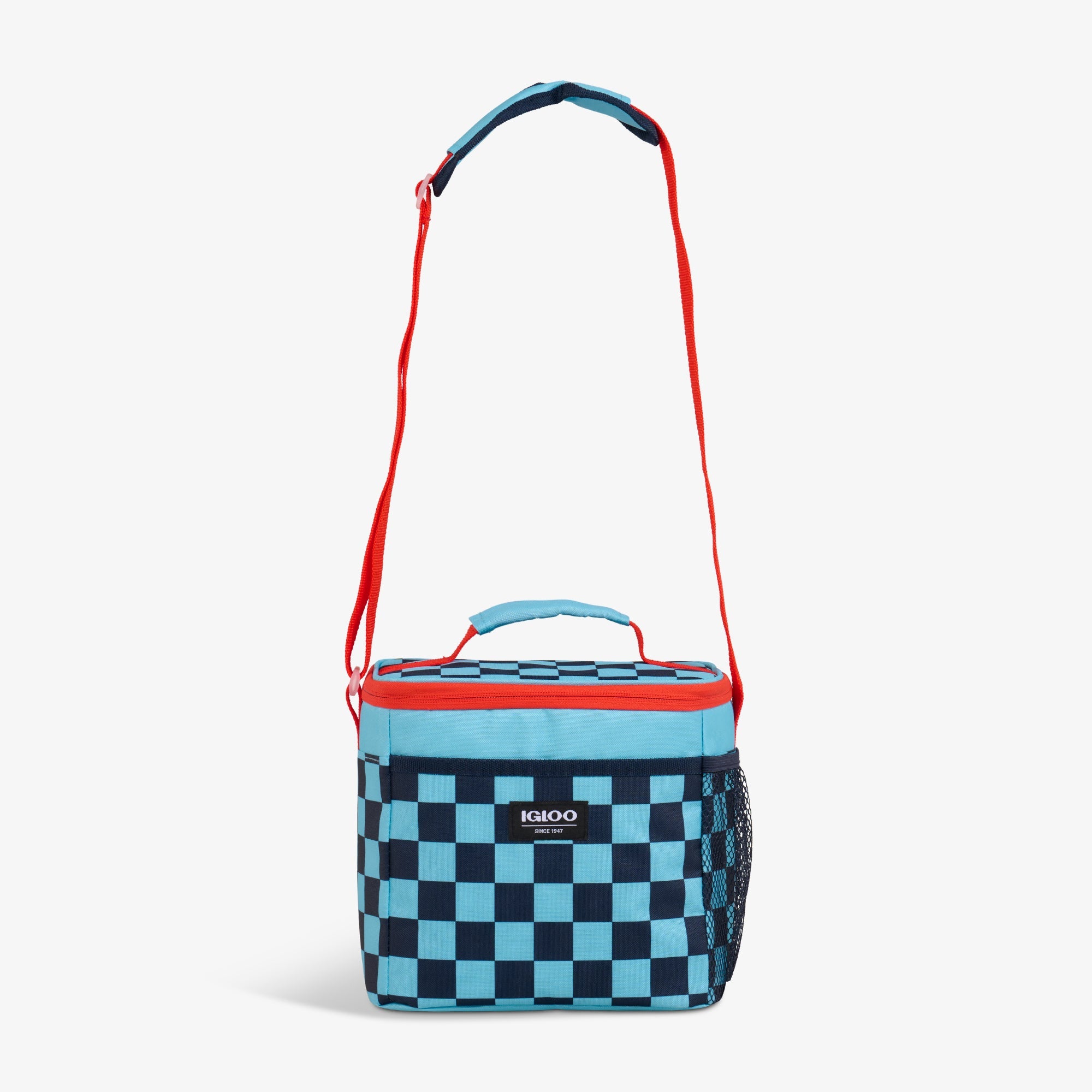 Kids Square Lunch Bag L0 - Checkers - Strap View