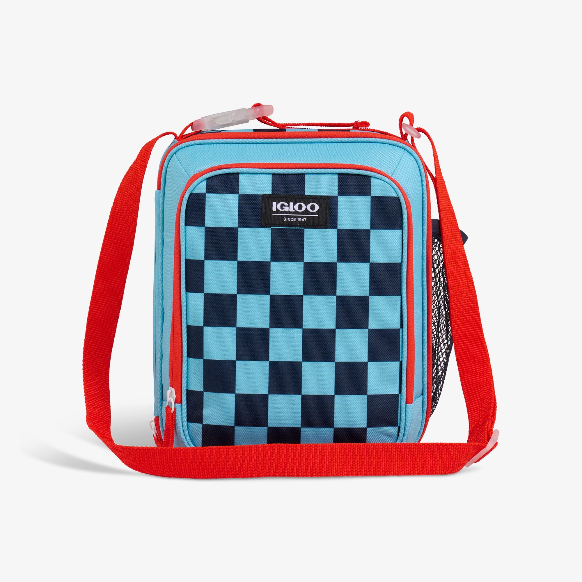 Kids Everyday Lunch Vertical Cooler Bag S6 - Checkers - Front View
