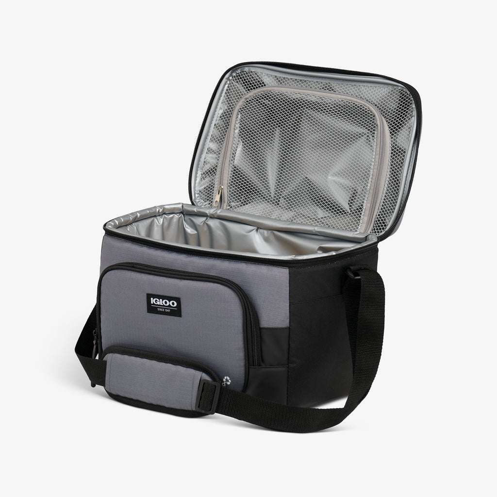 Latitude Hardtop Gripper 22-Can Cooler Bag Q6 - Carbonite - Open View