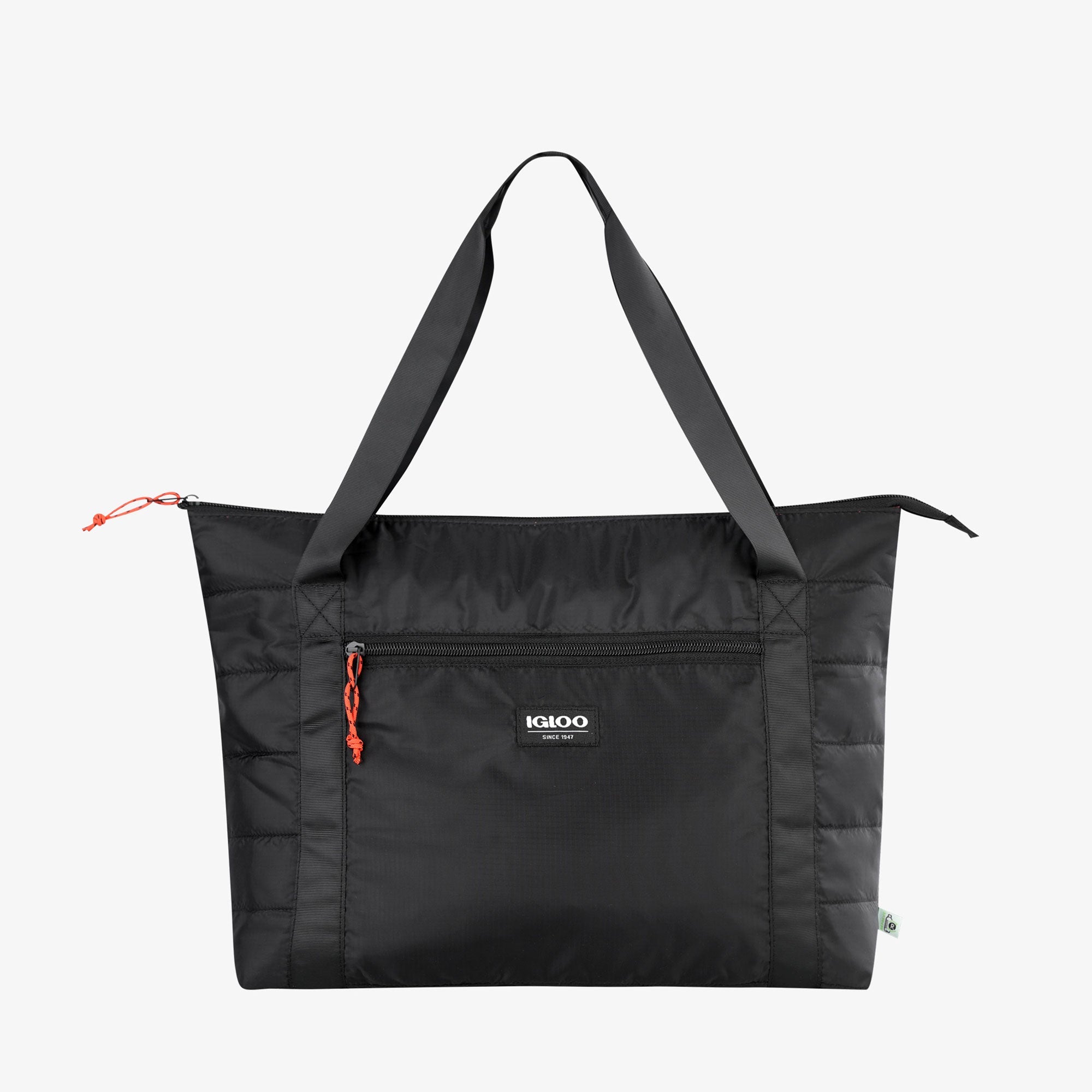 Packable Puffer 20-Can Cooler Bag V8 - Black - Product View