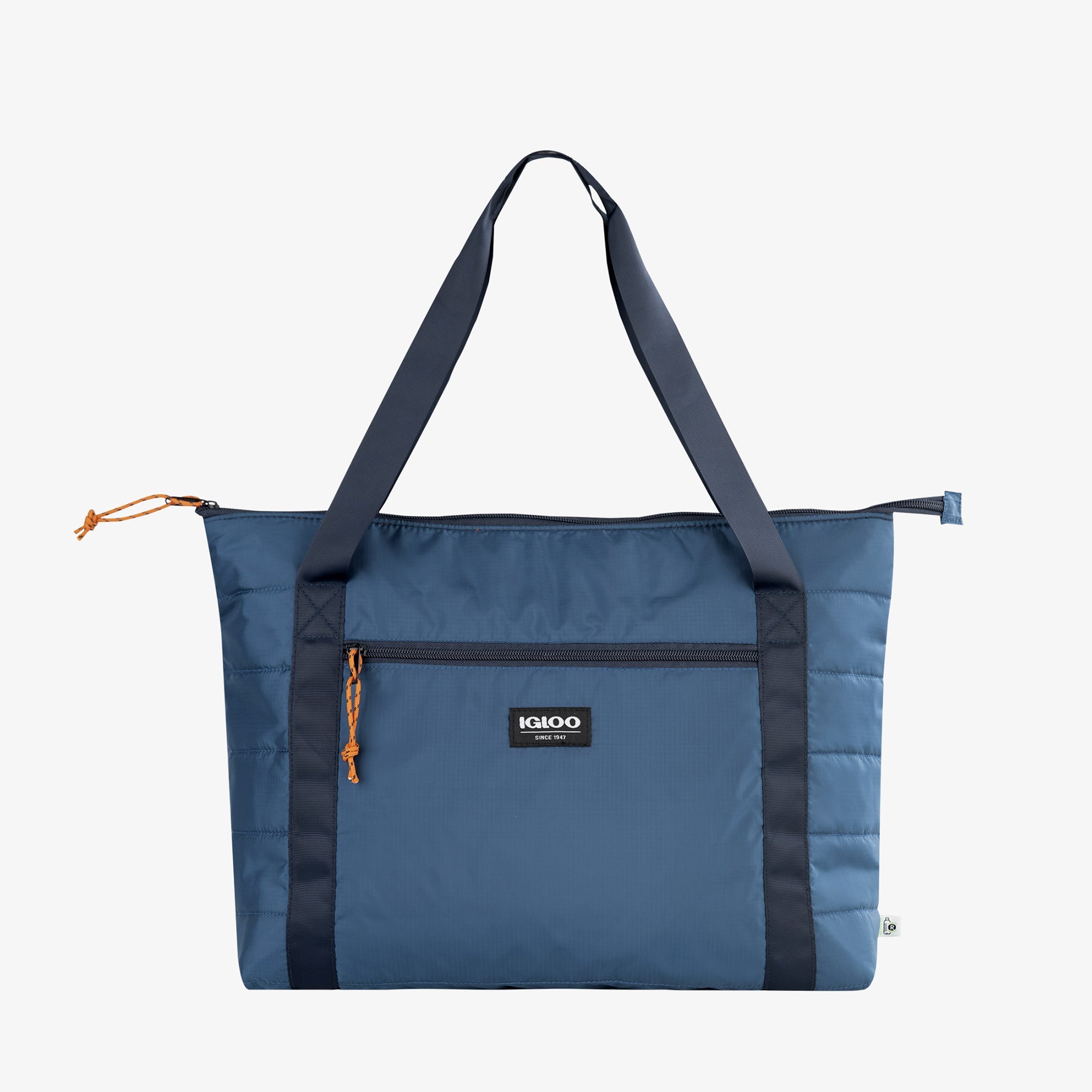 Packable Puffer 20-Can Cooler Bag V8 - Denim - Product View