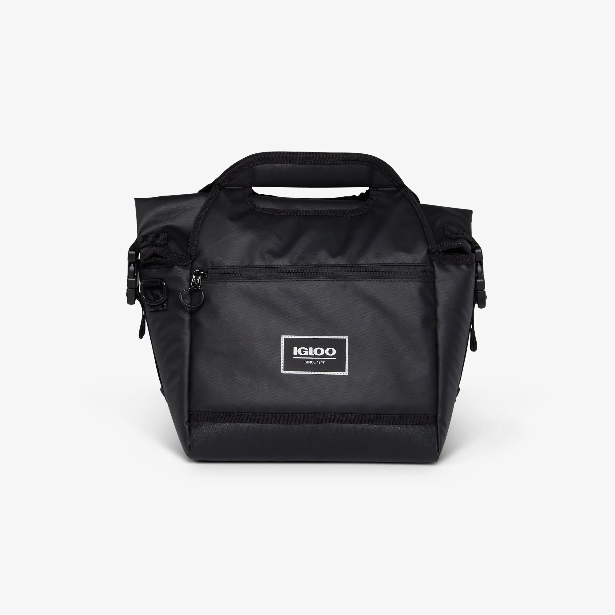 Pursuit 16-Can Lunch Bag A8 - Black - Front View