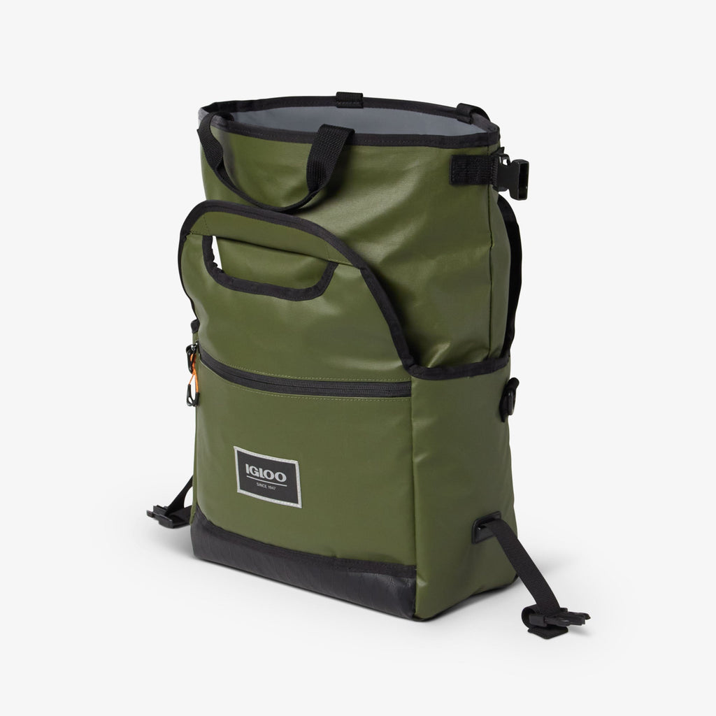 Pursuit 16-Can Lunch Bag A8 - Chive - Open View